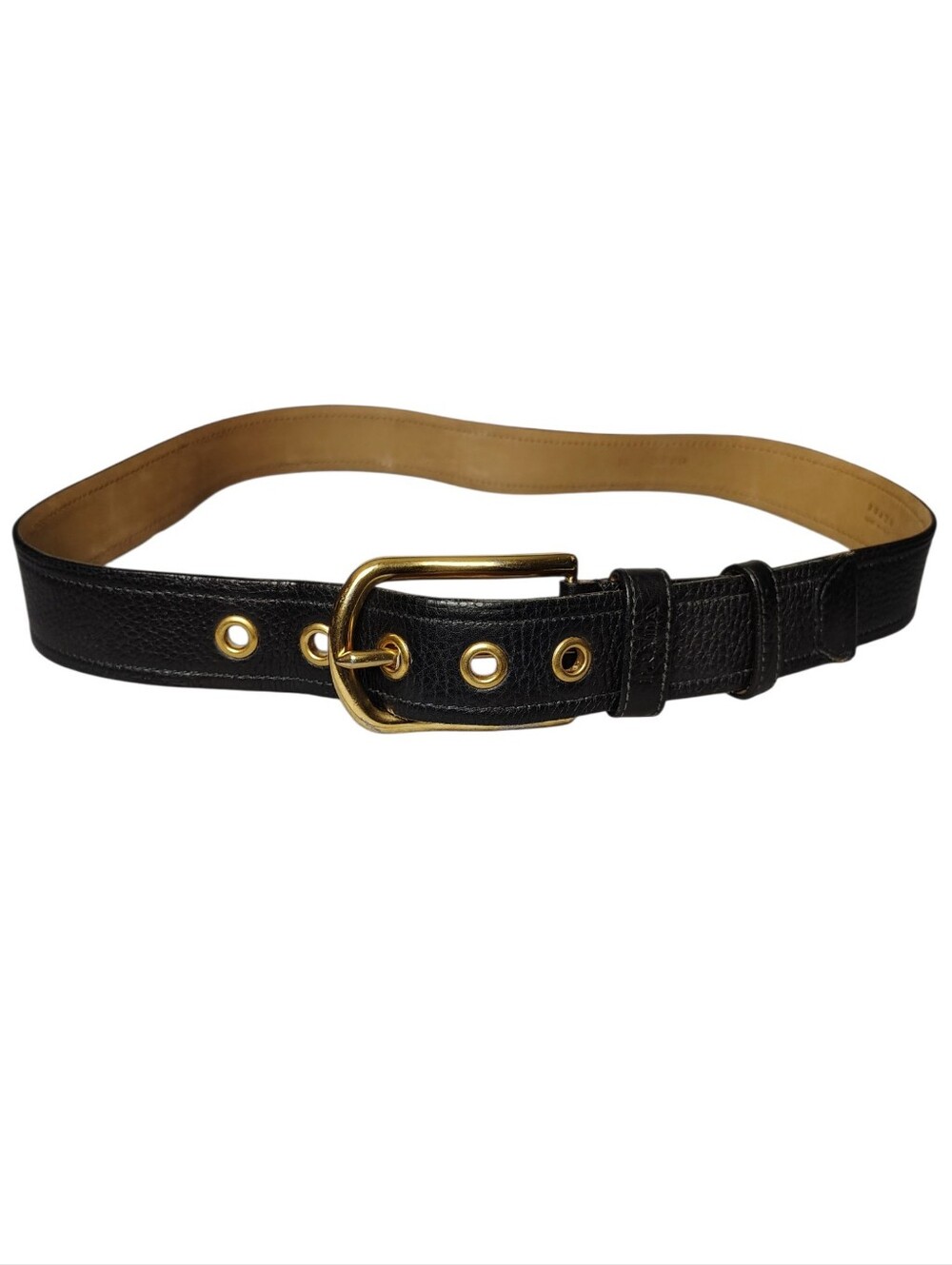 Prada Daino Textured Leather Belt Size 85/34